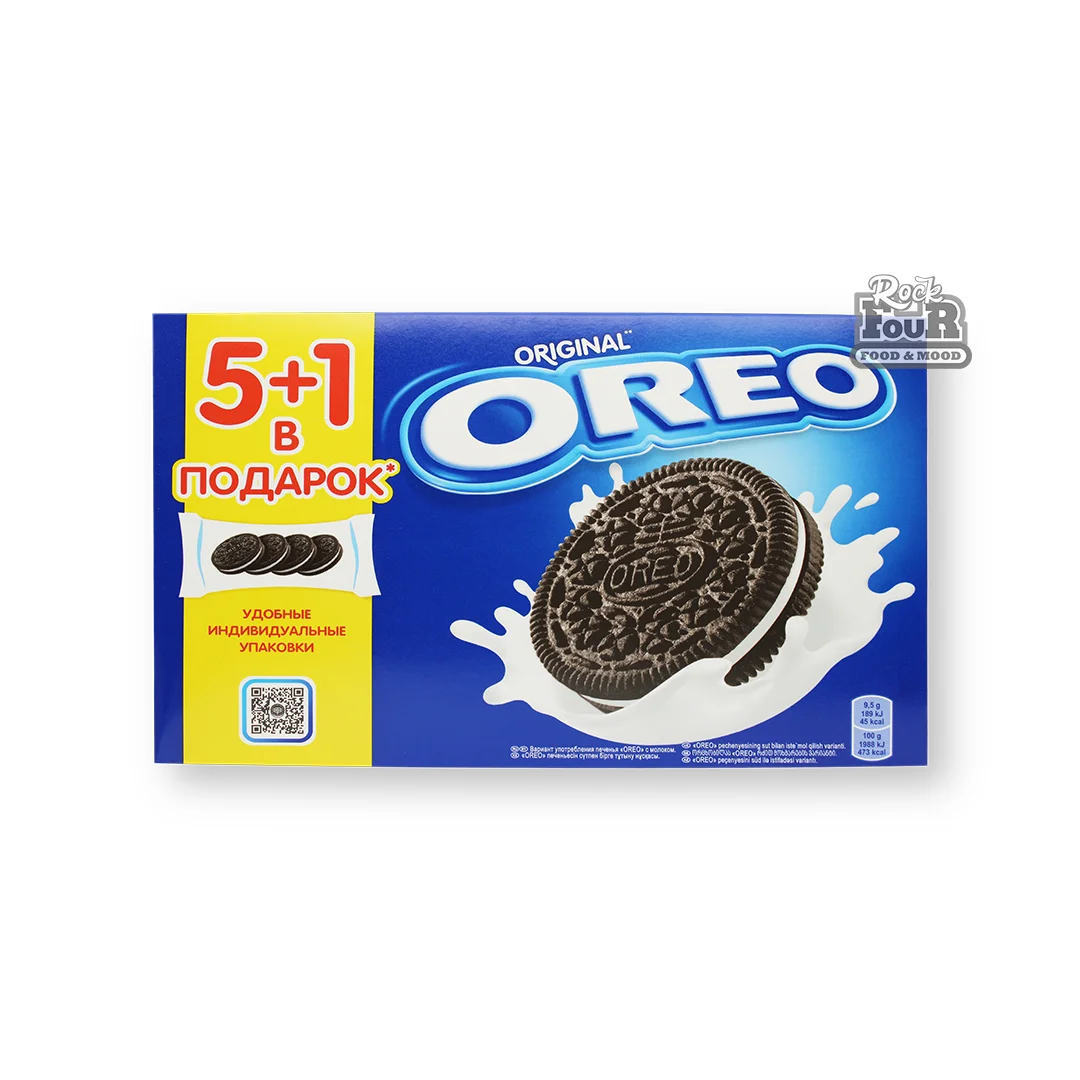 Թխվածքաբլիթ «OREO» վանիլի համով կրեմային լցոնով 6հատ